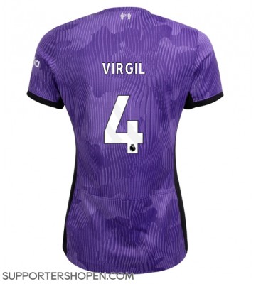 Liverpool Virgil van Dijk #4 Tredje Matchtröja Dam 2023-24 Kortärmad